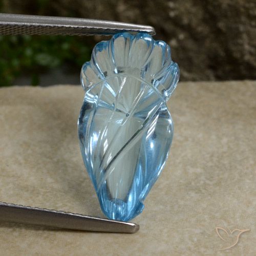 11.26ct Natural Sky Blue Topaz, Fancy, Transparent