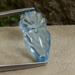 Topaz Gemstone in 21 x 10.7 mm Size for Sale, Topaz Stone in Sky Blue Color