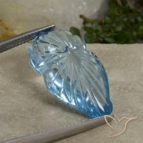 Topaz Gemstone in 23.2 x 12.9 mm Size for Sale, Topaz Stone in Sky Blue Color
