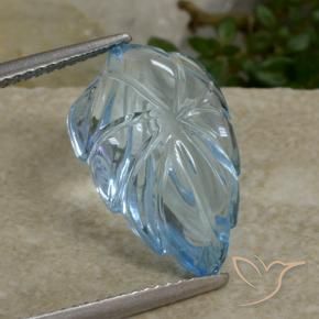Topaz Gemstone in 16.8 x 11.1 mm Size for Sale, Topaz Stone in Swiss Blue Color