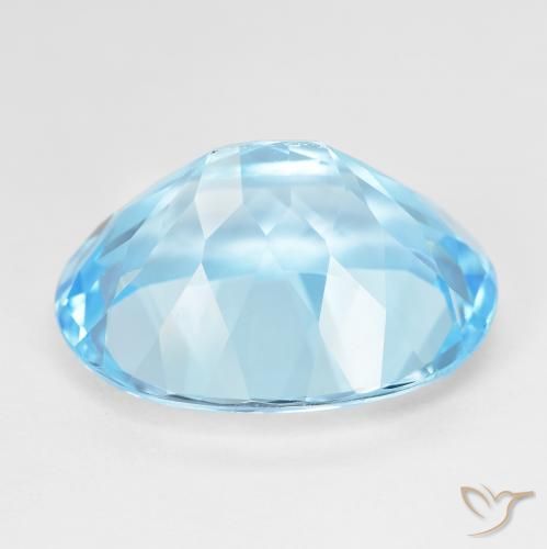Topaz Gemstone in 20 x 15 mm (calibrated) Size for Sale, Topaz Stone in Swiss Blue Color