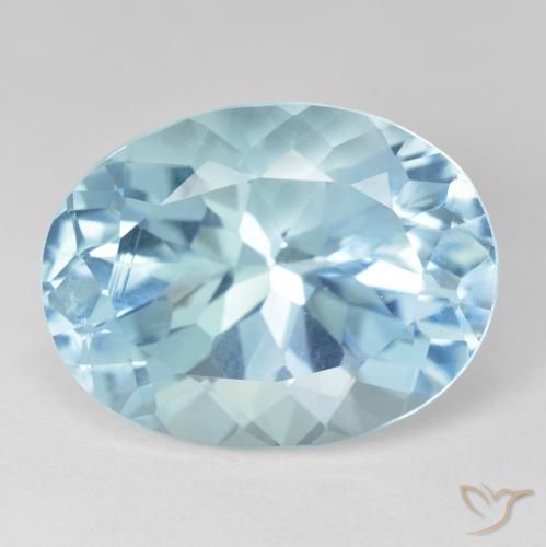 24.57ct Natural Sky Blue Topaz, Oval, VVS-VS