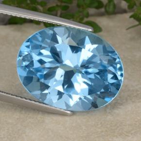 hellblau Topas Edelstein - 20ct Oval facettiert (ID: 480204)