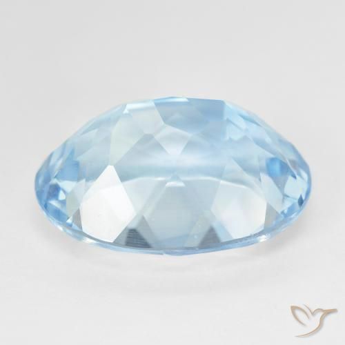 Topaz Gemstone in 20 x 15 mm (calibrated) Size for Sale, Topaz Stone in Sky Blue Color