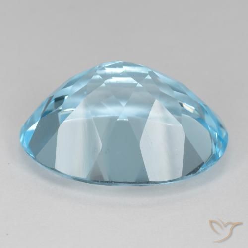 Topaz Gemstone in 20 x 15 mm (calibrated) Size for Sale, Topaz Stone in Sky Blue Color