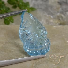 Topaz Gemstone in 19.8 x 11.2 mm Size for Sale, Topaz Stone in Swiss Blue Color