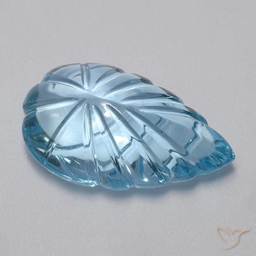 Topaz Gemstone in 20.2 x 12 mm Size for Sale, Topaz Stone in Swiss Blue Color