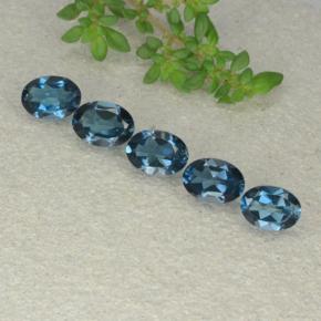 0.9ct Oval Facet London Blue Topaz Gem for sale 0.9ct Oval Facet London Blue Topaz Gem (ID: 480518)