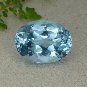 24.9ct Oval Facet Swiss Blue Topaz for sale thumb image of 24.9ct Oval Facet Swiss Blue Topaz (ID: 483989)