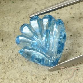 Topaz Gemstone in 15 x 15 mm (calibrated) Size for Sale, Topaz Stone in Swiss Blue Color