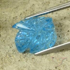Topaz Gemstone in 12 x 10 mm (calibrated) Size for Sale, Topaz Stone in Swiss Blue Color