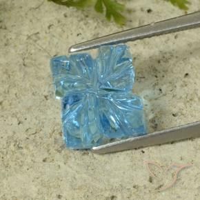 Topaz Gemstone in 9.6 x 8.4 mm Size for Sale, Topaz Stone in Swiss Blue Color
