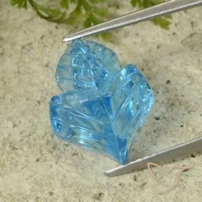 Topaz Gemstone in 14.5 x 11.5 mm Size for Sale, Topaz Stone in Swiss Blue Color