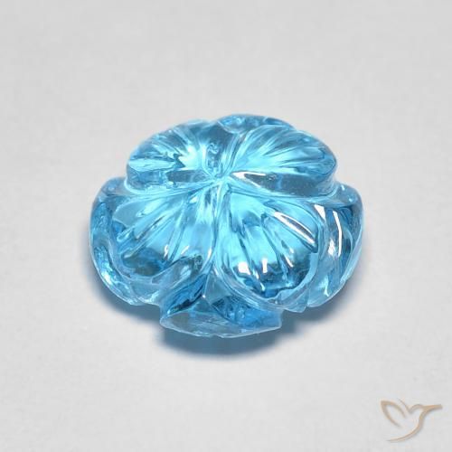 Topaz Gemstone in 9 x 9 mm (calibrated) Size for Sale, Topaz Stone in Swiss Blue Color