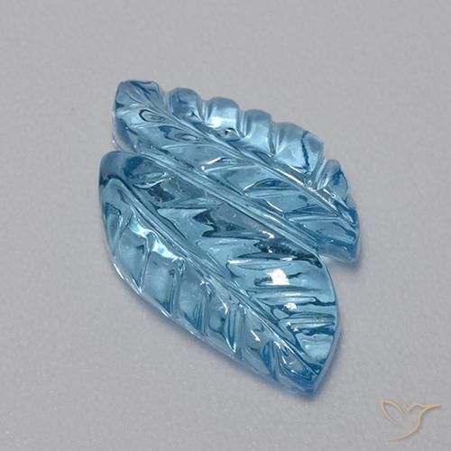 Topaz Gemstone in 15.9 x 9.8 mm Size for Sale, Topaz Stone in Swiss Blue Color