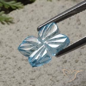 Topaz Gemstone in 12.4 x 8.9 mm Size for Sale, Topaz Stone in Swiss Blue Color