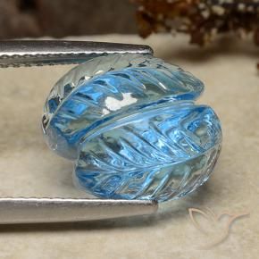 Topaz Gemstone in 12 x 12 mm (calibrated) Size for Sale, Topaz Stone in Swiss Blue Color
