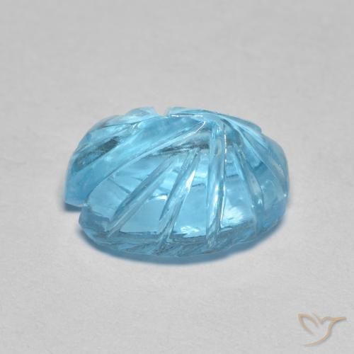 Topaz Gemstone in 11.5 x 8.5 mm Size for Sale, Topaz Stone in Swiss Blue Color