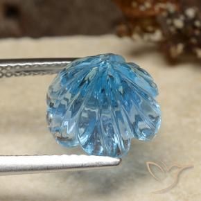 Topaz Gemstone in 10.8 x 10.5 mm Size for Sale, Topaz Stone in Swiss Blue Color