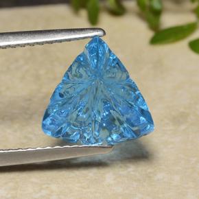 5ct Trillion Concave Fantasy Cut Swiss Blue Topaz Gem for sale 5ct Trillion Concave Fantasy Cut Swiss Blue Topaz Gem (ID: 485849)