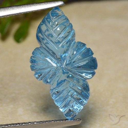 6.61ct Natural Swiss Blue Topaz, Fancy, Transparent