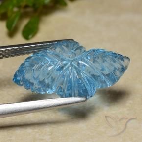 Topaz Gemstone in 17 x 10.1 mm Size for Sale, Topaz Stone in Swiss Blue Color