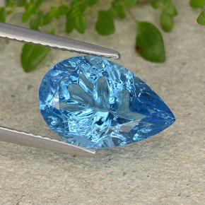 4.9ct Pear Concave Fantasy Cut Swiss Blue Topaz for sale thumb image of 4.9ct Pear Concave Fantasy Cut Swiss Blue Topaz (ID: 485901)