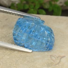 Topaz Gemstone in 13 x 10.2 mm Size for Sale, Topaz Stone in Swiss Blue Color