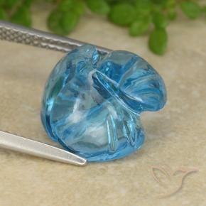 Topaz Gemstone in 13 x 13 mm (calibrated) Size for Sale, Topaz Stone in Swiss Blue Color