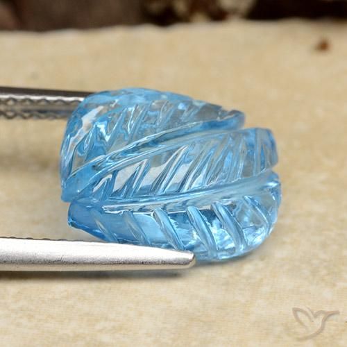Topaz Gemstone in 11.6 x 9.3 mm Size for Sale, Topaz Stone in Swiss Blue Color