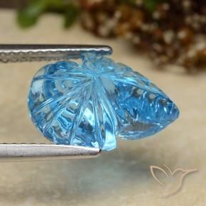 Topaz Gemstone in 13.5 x 9.7 mm Size for Sale, Topaz Stone in Swiss Blue Color