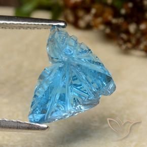 Topaz Gemstone in 12.2 x 8.8 mm Size for Sale, Topaz Stone in Swiss Blue Color