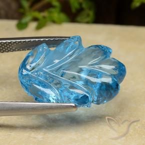 Topaz Gemstone in 18.3 x 13.8 mm Size for Sale, Topaz Stone in Swiss Blue Color