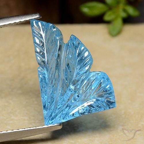 11.40ct Natural Swiss Blue Topaz, Fancy, Transparent