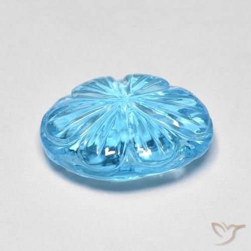 Topaz Gemstone in 14 x 12 mm (calibrated) Size for Sale, Topaz Stone in Swiss Blue Color