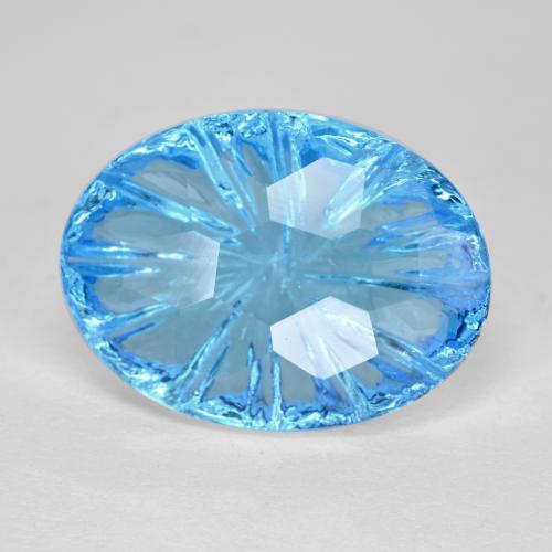 8.7ct Swiss Blue Topaz Gem from Brazil