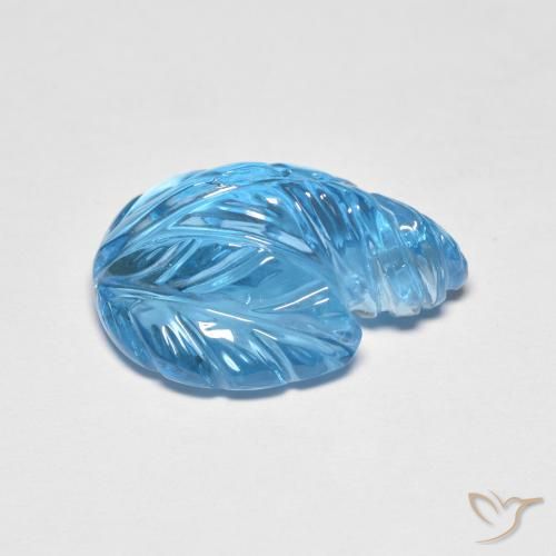 Topaz Gemstone in 18 x 13 mm (calibrated) Size for Sale, Topaz Stone in Swiss Blue Color