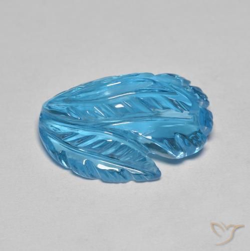 Topaz Gemstone in 18 x 13 mm (calibrated) Size for Sale, Topaz Stone in Swiss Blue Color