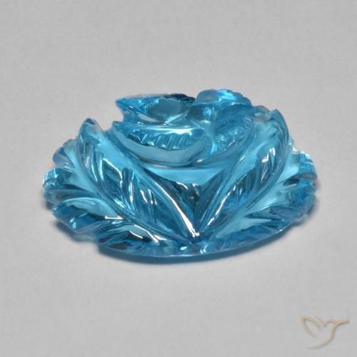 Topaz Gemstone in 18.6 x 13.6 mm Size for Sale, Topaz Stone in Swiss Blue Color