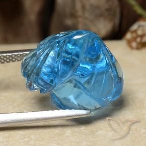 Topaz Gemstone in 16 x 12 mm (calibrated) Size for Sale, Topaz Stone in Swiss Blue Color