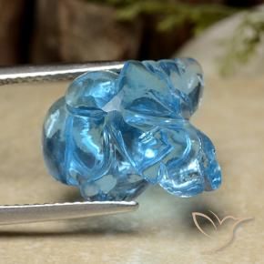 Topaz Gemstone in 14.5 x 12.5 mm Size for Sale, Topaz Stone in Swiss Blue Color