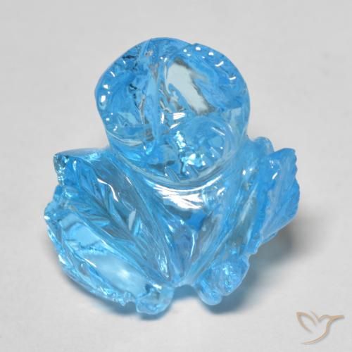 Topaz Gemstone in 18.4 x 15.9 mm Size for Sale, Topaz Stone in Swiss Blue Color