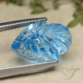 Topaz Gemstone in 15.4 x 11.2 mm Size for Sale, Topaz Stone in Swiss Blue Color