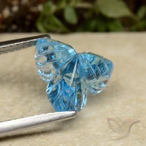 Topaz Gemstone in 10.9 x 9.4 mm Size for Sale, Topaz Stone in Swiss Blue Color