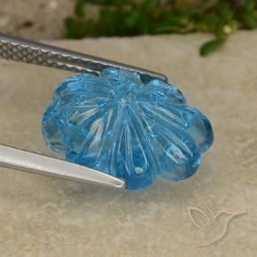Topaz Gemstone in 13.4 x 10.4 mm Size for Sale, Topaz Stone in Swiss Blue Color