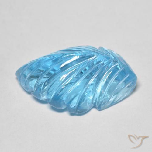 Topaz Gemstone in 19.7 x 12.4 mm Size for Sale, Topaz Stone in Swiss Blue Color