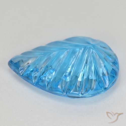 Topaz Gemstone in 15.9 x 11.4 mm Size for Sale, Topaz Stone in Swiss Blue Color