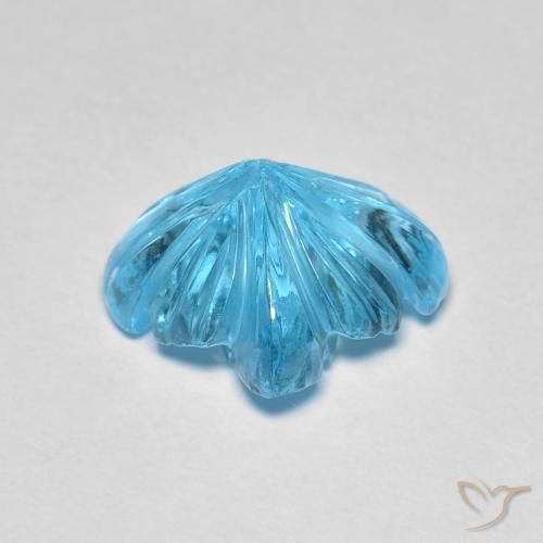 Topaz Gemstone in 12.6 x 10.8 mm Size for Sale, Topaz Stone in Swiss Blue Color