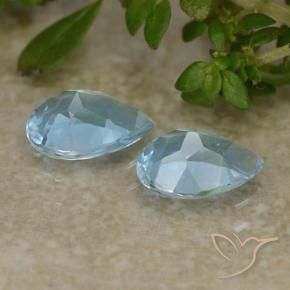 Topaz Gemstones in 7 x 5 mm (calibrated) Size for Sale, Topaz Stones in Sky Blue Color
