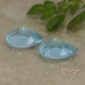 Topaz Gemstones in 7 x 5 mm (calibrated) Size for Sale, Topaz Stones in Sky Blue Color